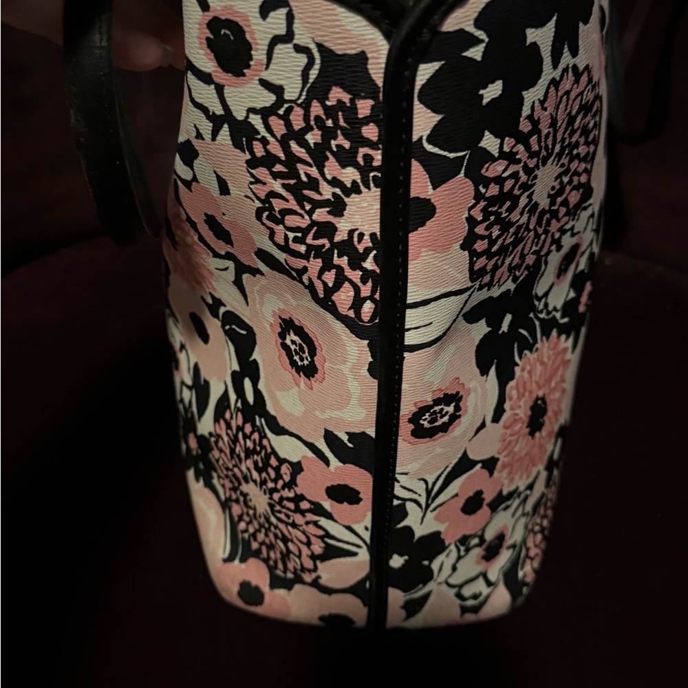 Kate Spade Pink and Black Dahlia Tote. EUC - Picture 3 of 6